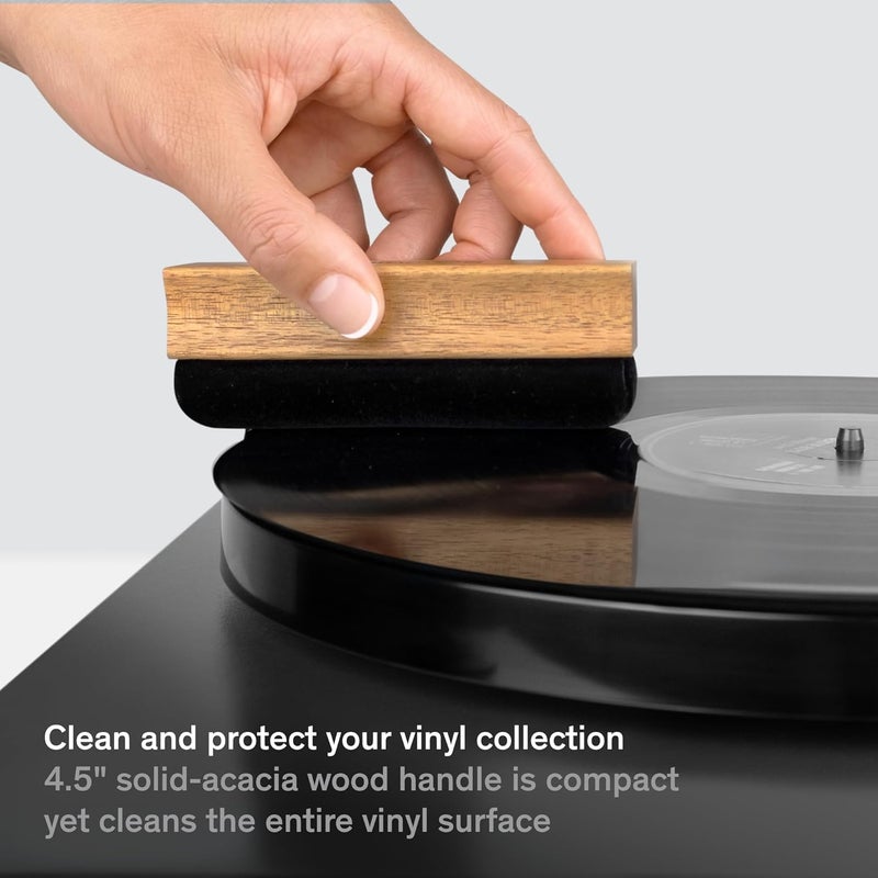 Boundless Audio Record Cleaner Brush - Velvet Vinyl Brush - Record Player Accessories for Vinyl Cleaning - Image 5